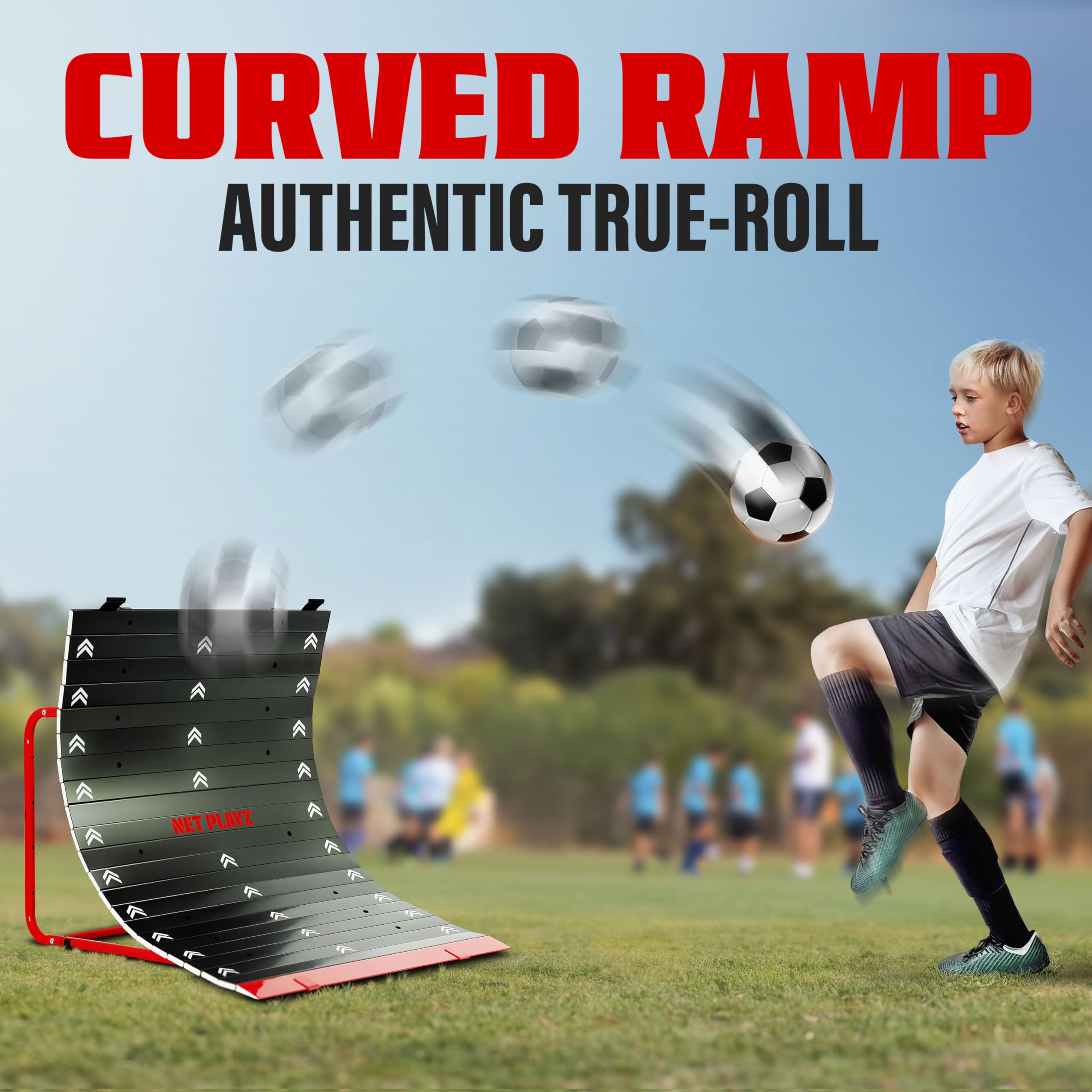 Premium Soccer Rebounder Net - Heavy Duty Football Training Equipment for Solo Practice | Perfect Training Aid for Backyard Drills, Goalkeeper Practice & Youth Soccer Gifts
