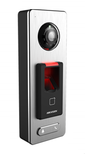 DS K1T501SF Standalone Video Access Control Terminal with Built-in Camera & Fingerprint Scanner - Secure Office, Home & Commercial Entry Access Control System