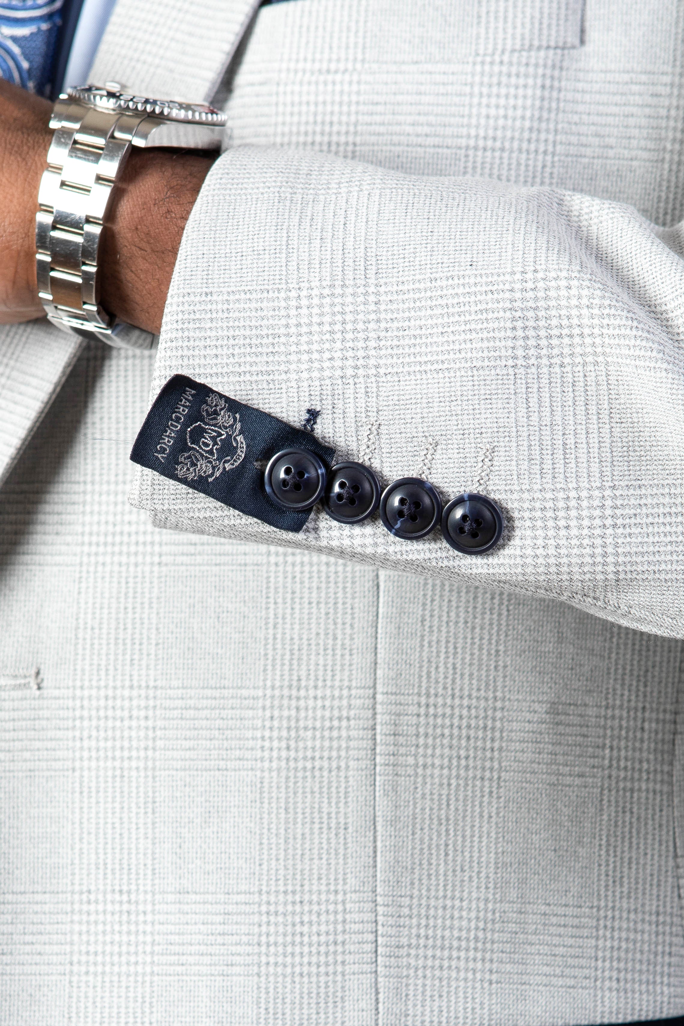 BROMLEY Stone Suit with Kelvin Navy Waistcoat - Premium Men's Formal Wear for Business, Weddings & Special Occasions | WBA Collection