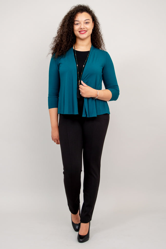 Kathy Jacket - Eco-Friendly Teal Bamboo Jacket for Women | Lightweight & Breathable | Perfect for Outdoor Activities & Casual Wear