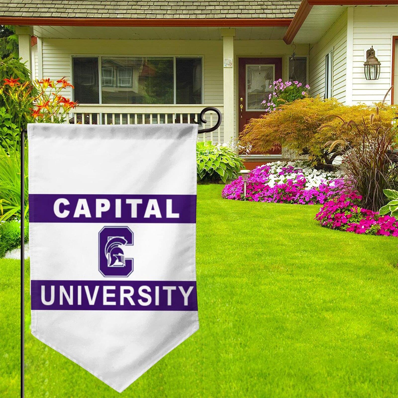 Capital University Garden Flag - Double Sided Outdoor & Indoor Banner for Home, Yard, and Garden Decor | Perfect for College Alumni, School Spirit, and Seasonal Celebrations