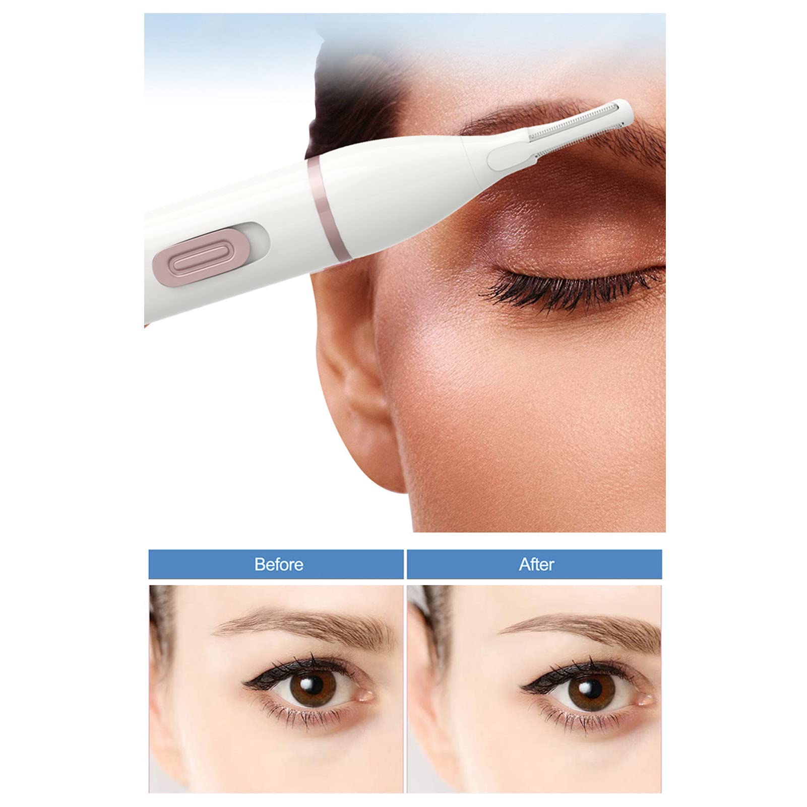5-in-1 Electric Razor for Women - Rechargeable Lady Shaver & Facial Hair Remover for Eyebrows, Nose & Body - Detachable Waterproof Trimmer for Smooth Skin at Home or Travel