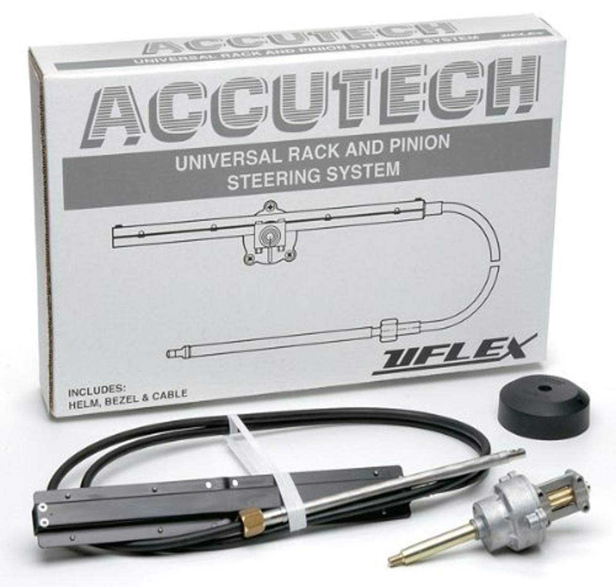 Uflex ACCUTECH19 Accutech 19' Rack Steering System - Premium Marine Steering for Boats & Yachts | Smooth & Precise Control for Offshore & Inshore Navigation
