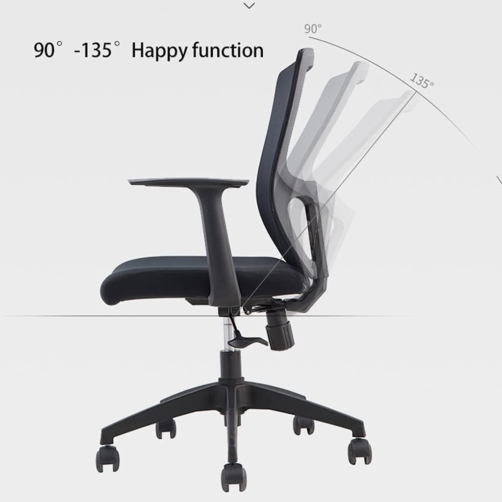 Ergonomic Office Chair with Adjustable Height, Lumbar Support & Swivel Base - Comfortable Computer Desk Chair for Home Office, Gaming & Workspace