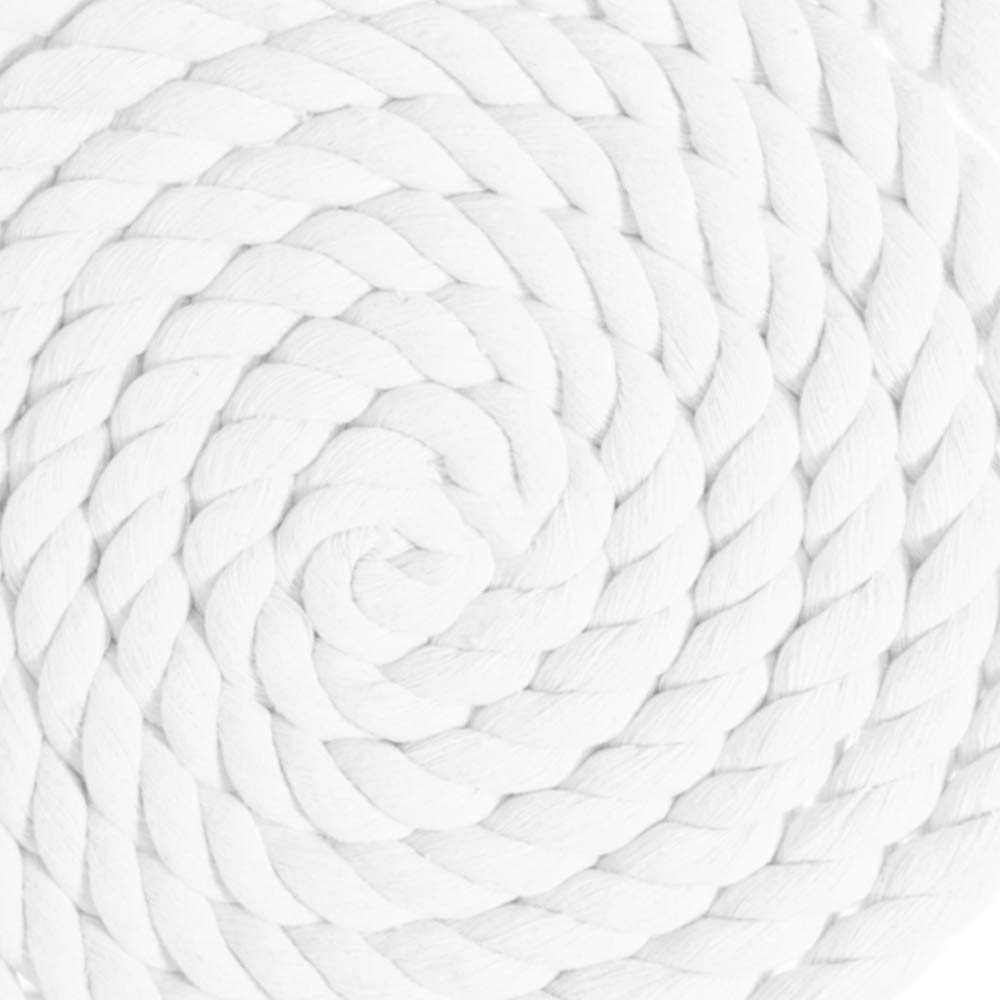 Premium Natural Twisted Cotton Rope – 1/2 Inch x 320 Feet Soft & Strong Triple Strand Artisan Cord for Macrame, DIY Crafts, Home Décor, Sports Gear – Ideal for Wall Hangings, Plant Hangers, and Indoor Projects (White)