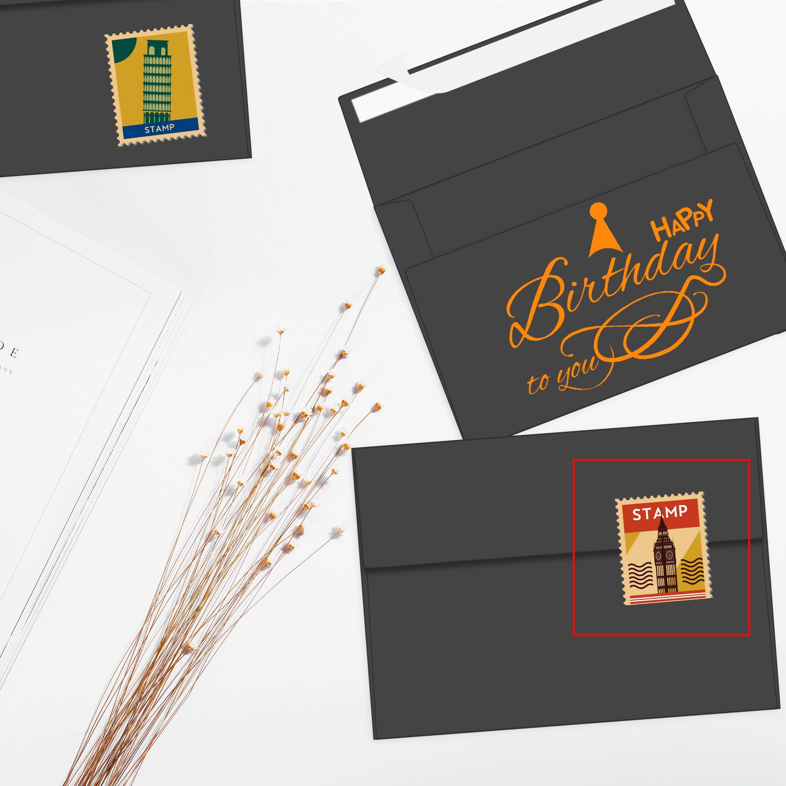 100 Pack 4x6 Self Seal Envelopes - A6 Size Invitation Envelopes for Wedding, Birthday, Baby Shower & Party Cards - Premium Black Stationery for Greeting Cards, RSVPs & Mailing (Black)