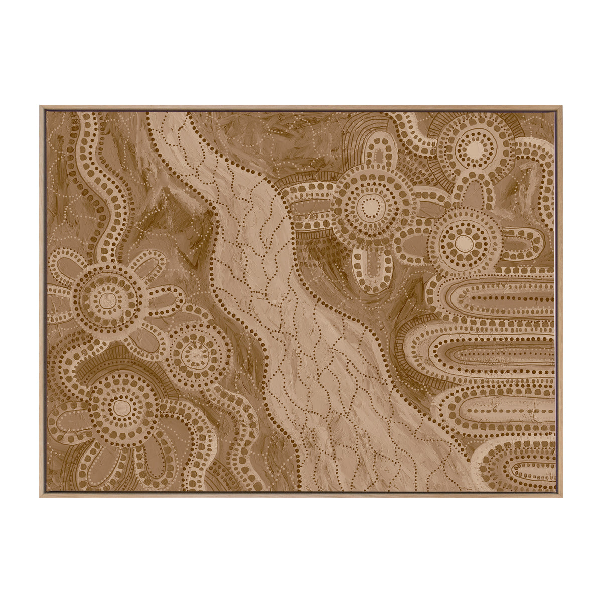 Bila IV Brown Landscape Art Print - Premium Canvas Wall Decor for Living Room, Bedroom & Office - Nature Inspired Home Decor