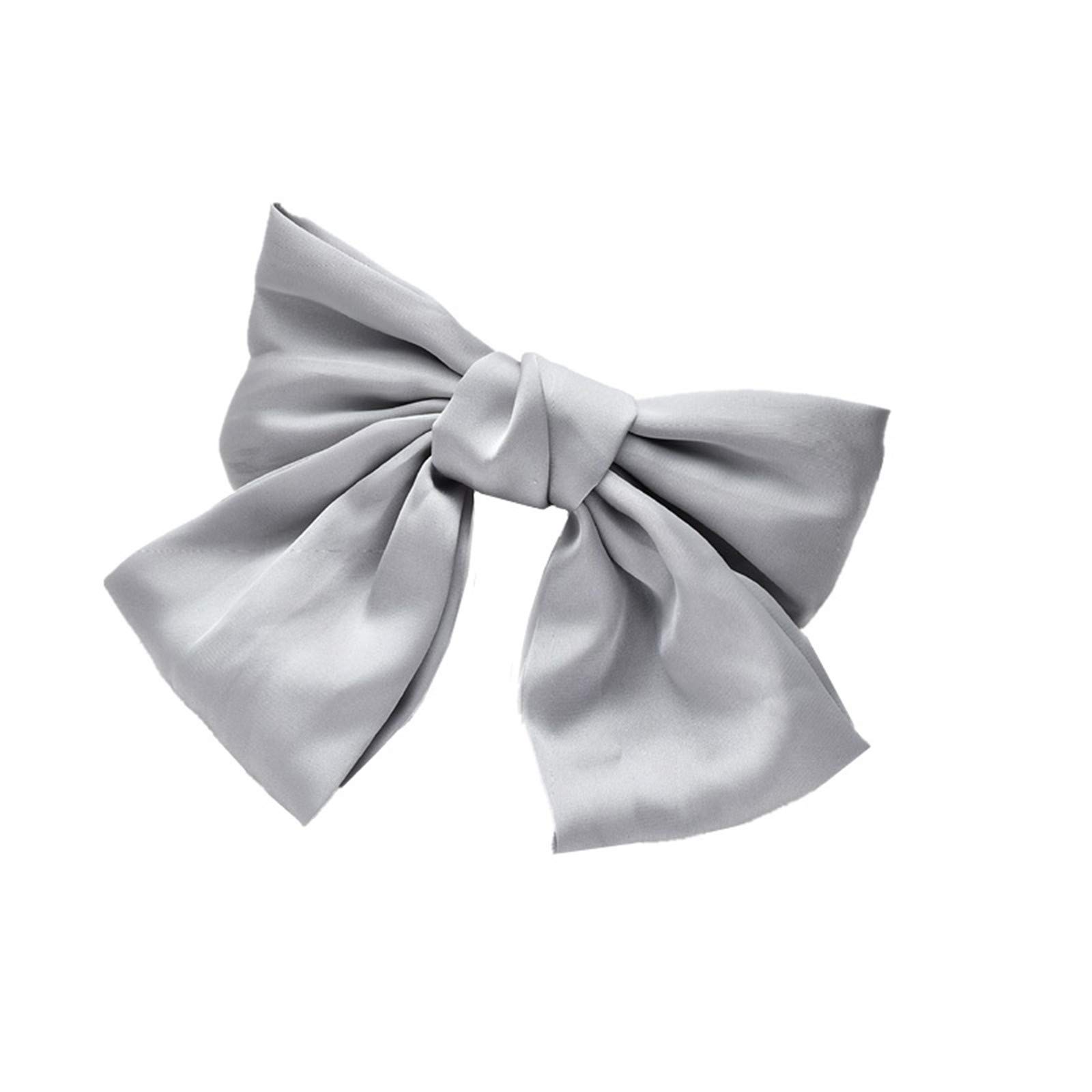 Elegant Big Hair Bows for Women & Girls | Fashionable Bowknot French Barrette Hair Clips | Black Hair Accessories for Parties, Weddings & Daily Styling