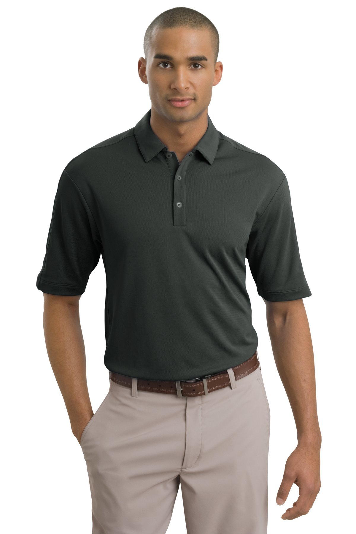Nike Golf Tech Sport Dri-FIT Polo Shirt for Men - Moisture-Wicking Performance Golf Shirt, Breathable & Comfortable, Anthracite, Size S - Perfect for Golfing, Training & Outdoor Activities