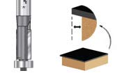 Amana Tool 47194 Carbide Tipped Overhang Trim Router Bit - 1/16