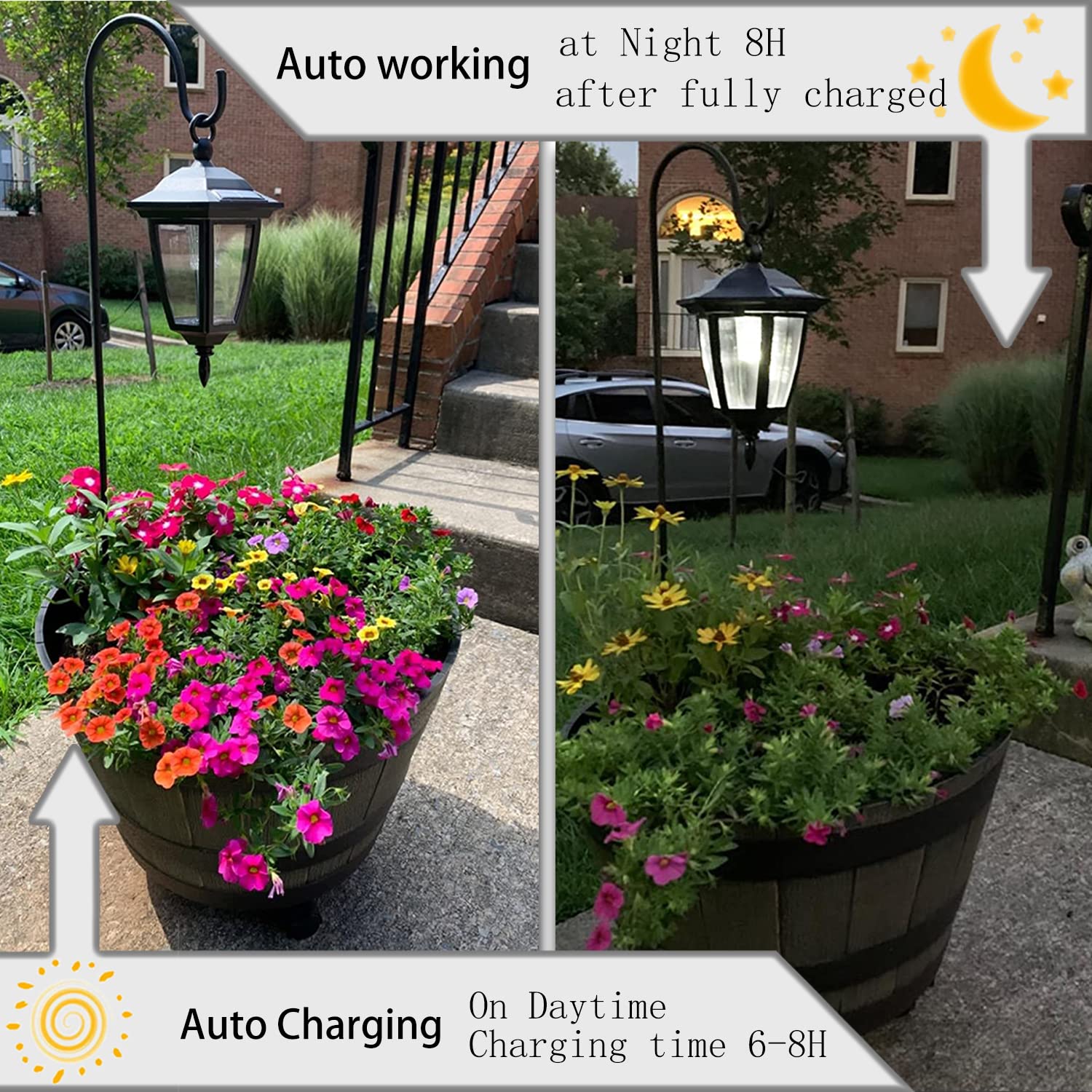 Viewsun 8 Pack Solar Post Cap Lights & 2 Pack 34