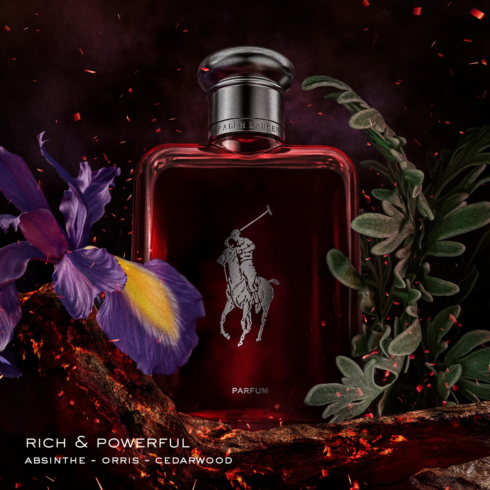 Ralph Lauren Polo Red Men's Cologne - Ambery & Woody Fragrance with Absinthe, Cedarwood & Musk - Intense & Long-Lasting Scent - Perfect for Date Nights, Special Occasions & Everyday Wear