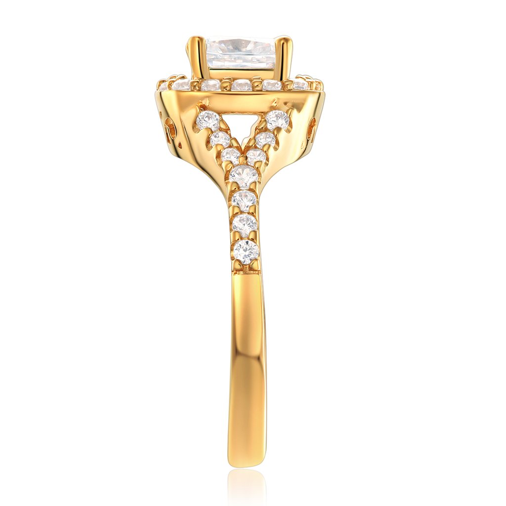 14K Yellow or White Gold Wedding Engagement Ring for Women - Elegant Solitaire Diamond Ring for Proposal, Anniversary, and Bridal Jewelry