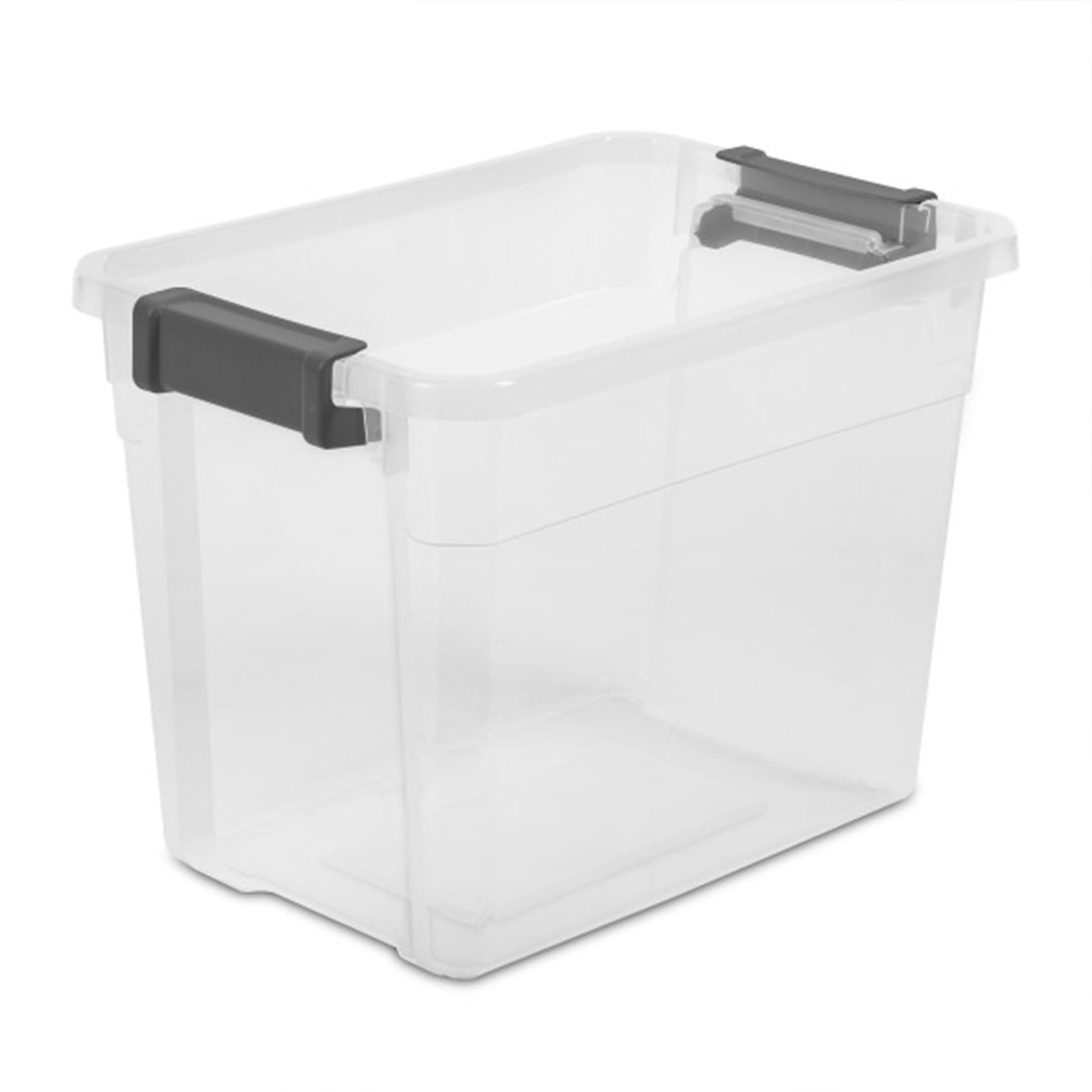 Sterilite 18-Pack 30 Quart Clear Plastic Storage Bins with Secure Latching Lids - Modular Stackable Organizer for Home, Office & Garage Storage Solutions - Perfect for Clothes, Toys, Seasonal Decor & More
