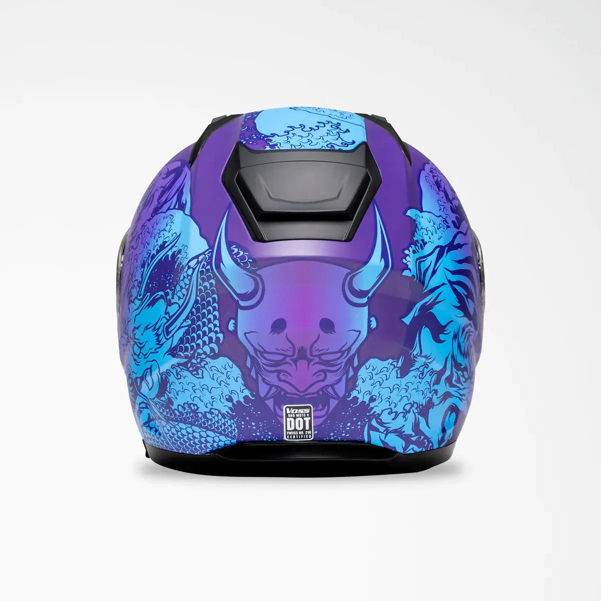 Voss 989 Moto V Rei Full Face Motorcycle Helmet - DOT Approved for Men & Women - Lightweight & Comfortable for Street Bike Riding & Racing