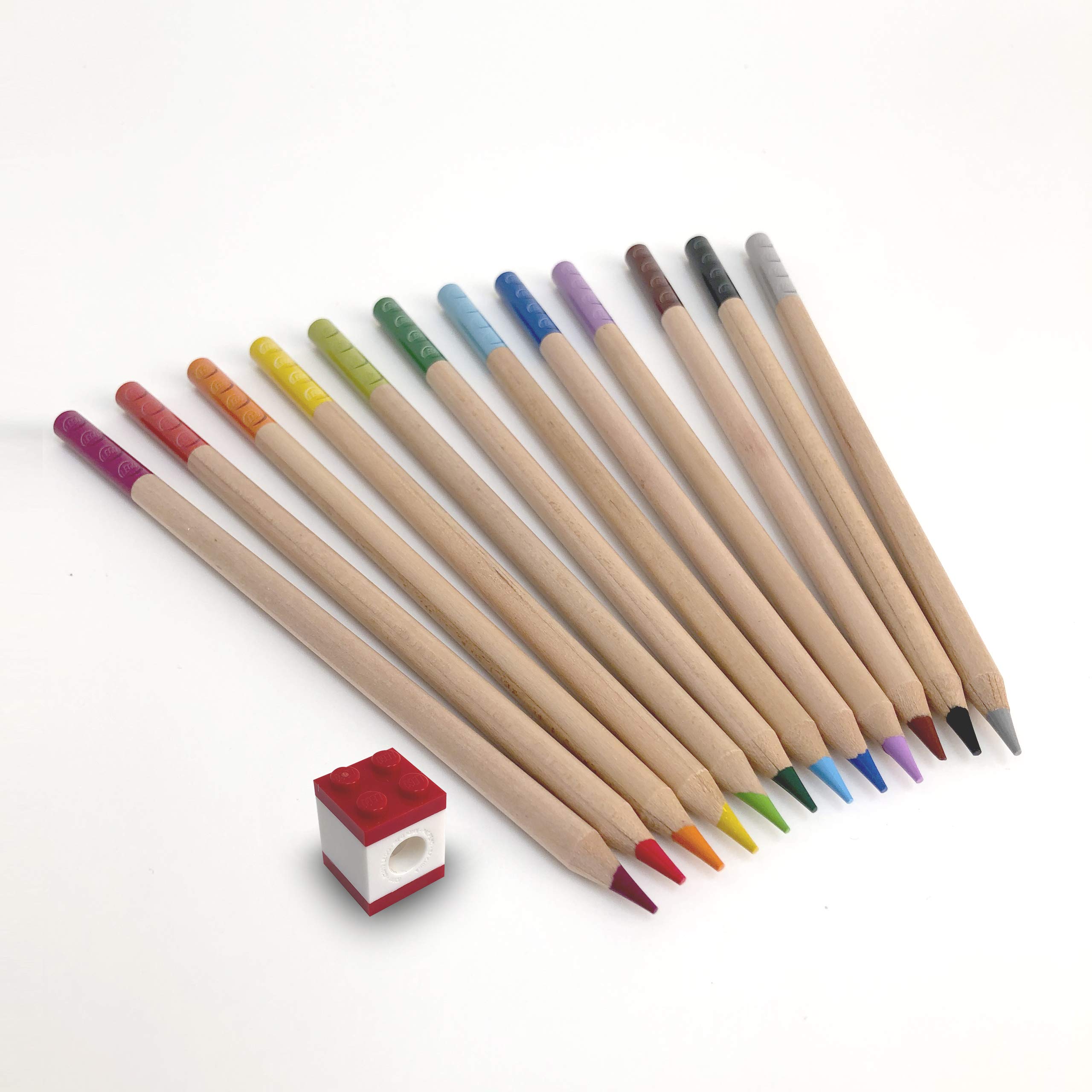 IQ LEGO 12-Pack Colored Pencils with Fun Pencil Toppers (52064) - Premium Art Supplies for Kids Ages 6+ - Perfect for School, Drawing, Coloring Books & Creative Play