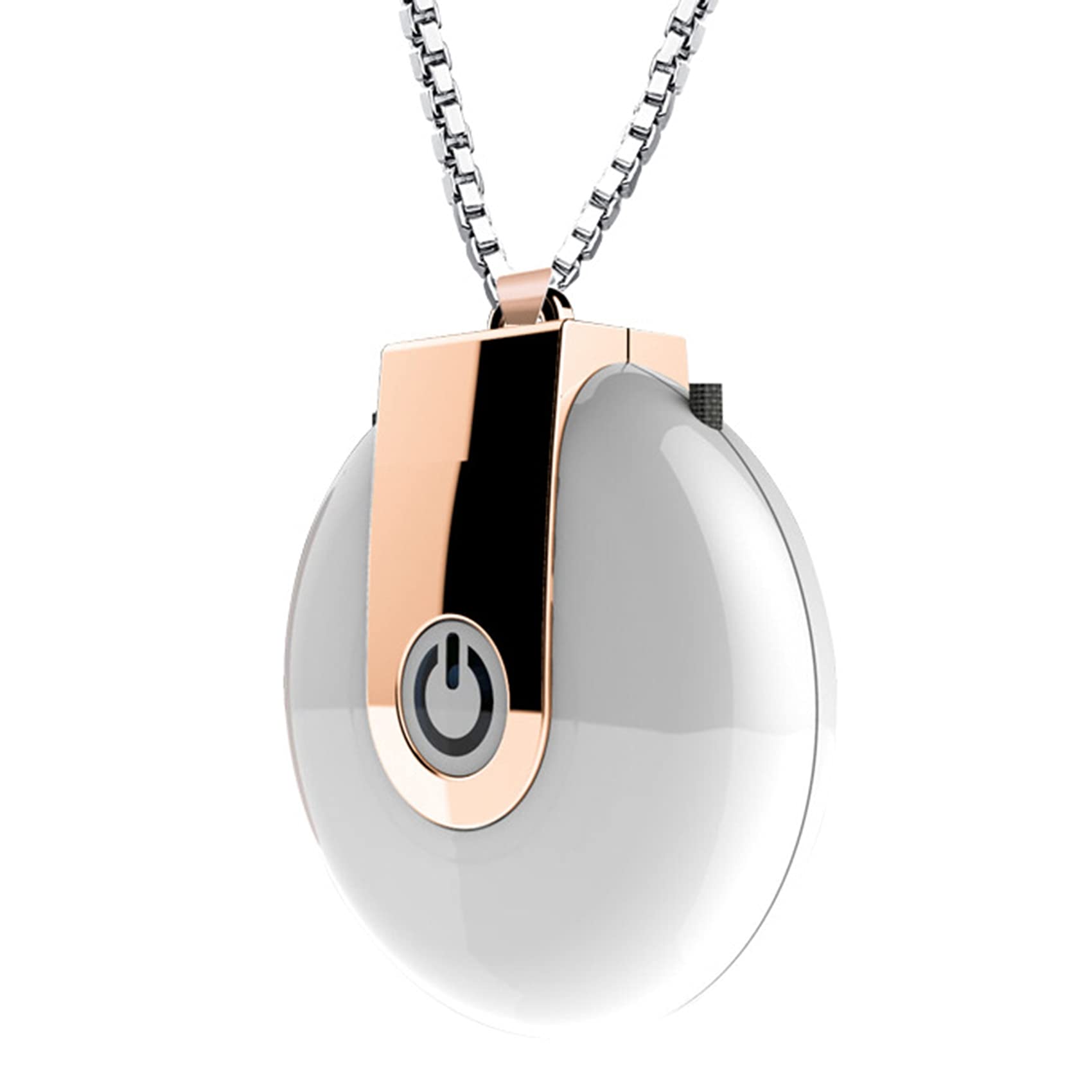 SOOHAB Wearable Negative Ion Necklace Air Purifier - No Radiation, Low Noise, Portable Personal Ionizer (White) - Perfect for Home, Office, Travel & Allergy Relief