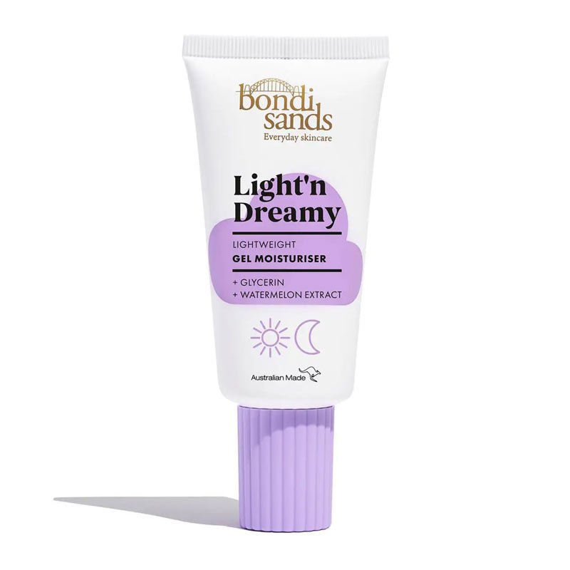 Bondi Sands Light 'n Dreamy Gel Moisturizer - Hydrating Face Cream for Glowing Skin | Perfect for Daily Skincare Routine & Post-Sun Care