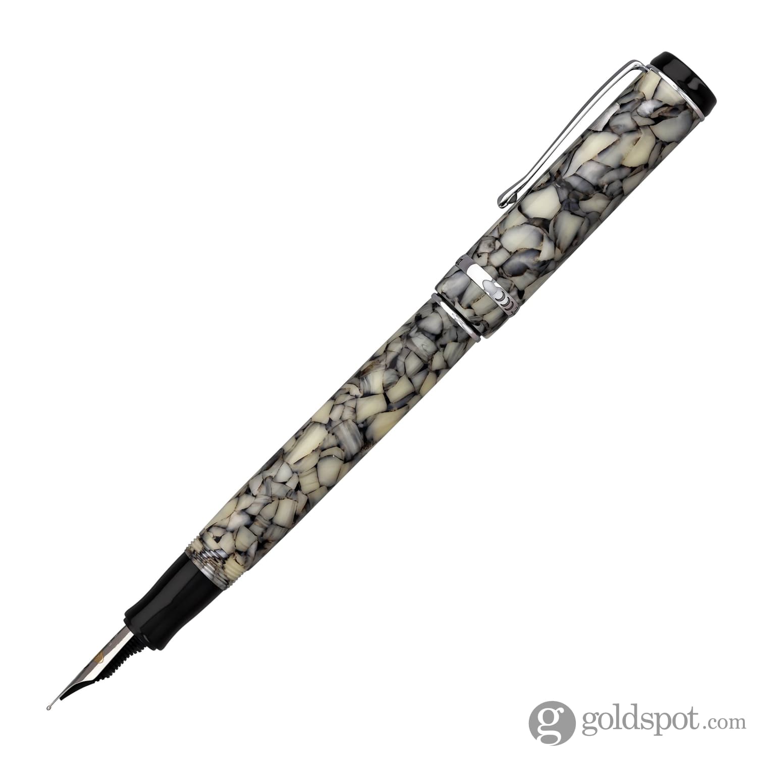 Conklin Duragraph Fountain Pen - Cracked Ice Finish, Medium Nib, Classic Design for Smooth Writing | Perfect for Calligraphy, Journaling & Office Use