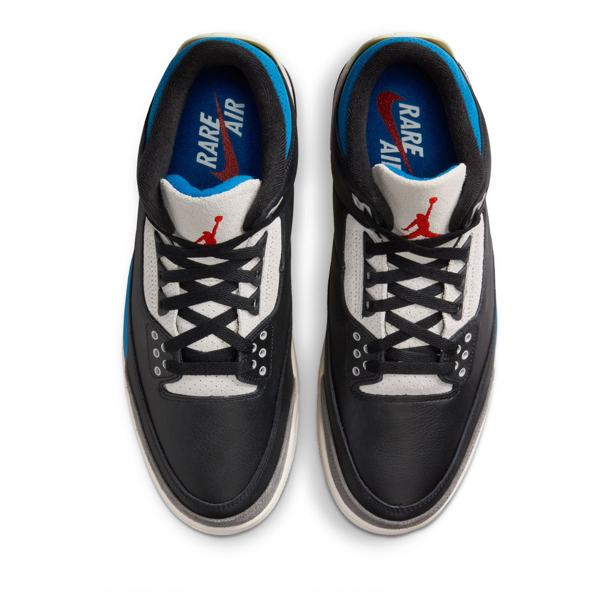 Air Jordan 3 Retro OG 'Rare Air' Sneakers - Black/Chile Red Basketball Shoes for Men - Perfect for Streetwear & Court Performance
