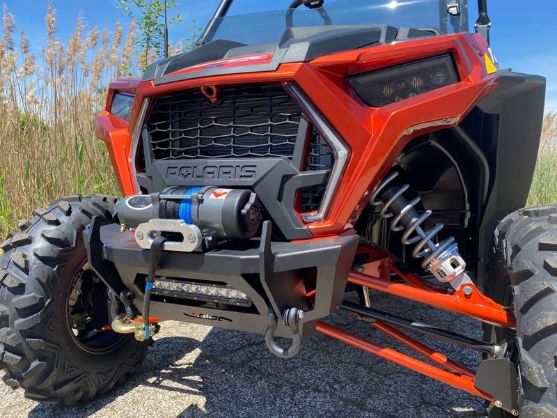 14204 EMP Polaris RZR Stubby Front Winch Bumper - Heavy Duty Off-Road Protection for UTV/ATV - Perfect for Trail Riding, Rock Crawling & Mud Adventures