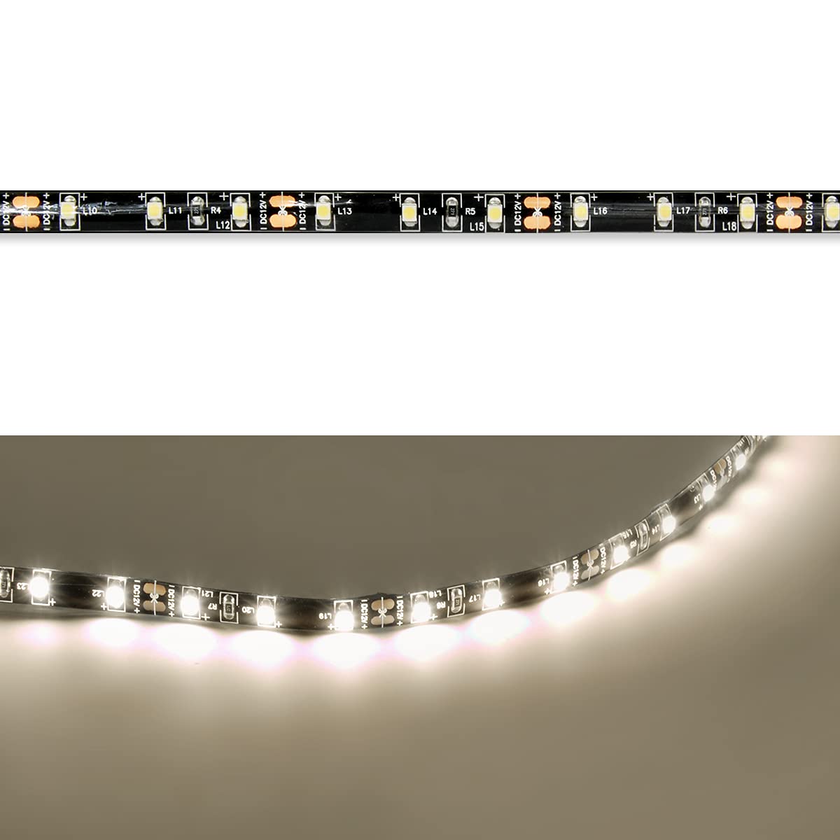 26 Inch LED Strip Lights Soft White 2835 SMD - 200 Lumens, Pack of 2 - Perfect for RV, Trailer, Bedroom, Kitchen & Home Decor - Energy Efficient Flexible Light Strips for Ambient Lighting