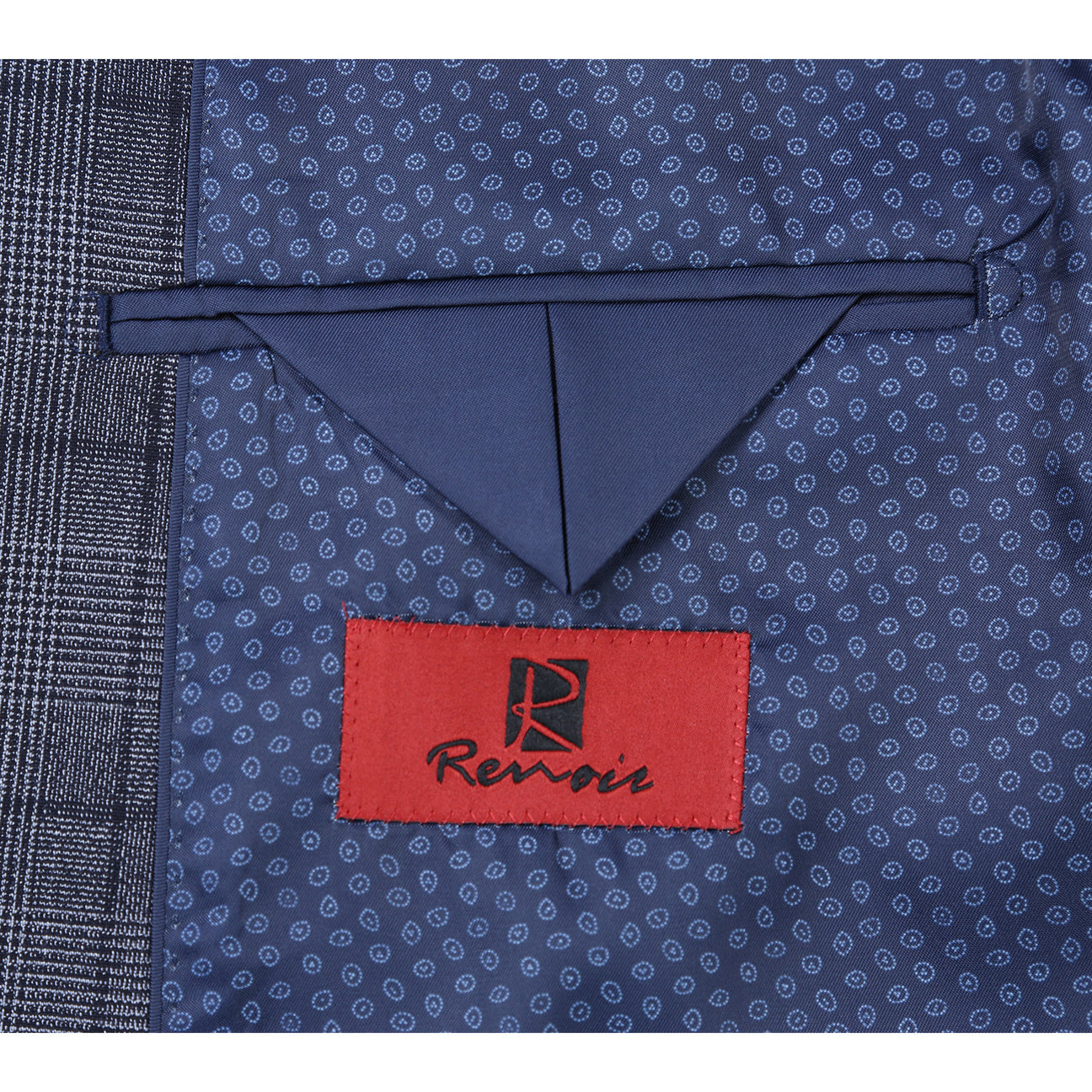 Alessandro Vitello by Renoir Classic Fit Checked Suit - Gray 293 Size 30 | Premium Men's Business Attire for Office, Weddings & Formal Events