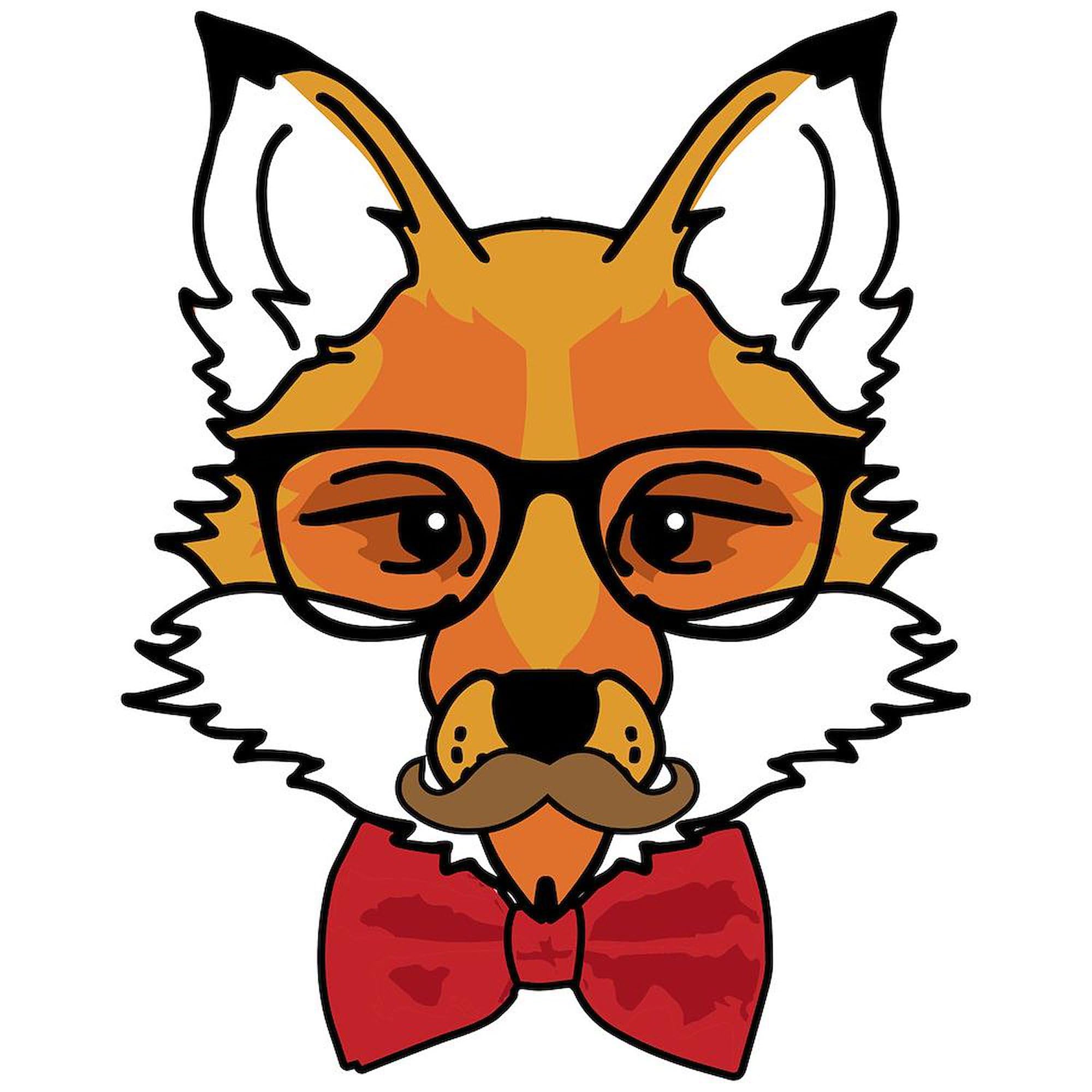 Hipster Fox 20 oz Ceramic Coffee Mug - Large Insulated Tea Cup for Office, Home & Gifts - Funny Novelty Drinking Cup for Coffee Lovers