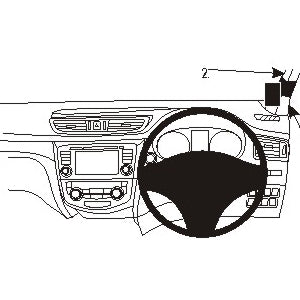ClicOn No Holes Right Hand Dash Mount for Nissan Qashqai 2014-2020 - Secure Phone Holder for Safe Driving & GPS Navigation