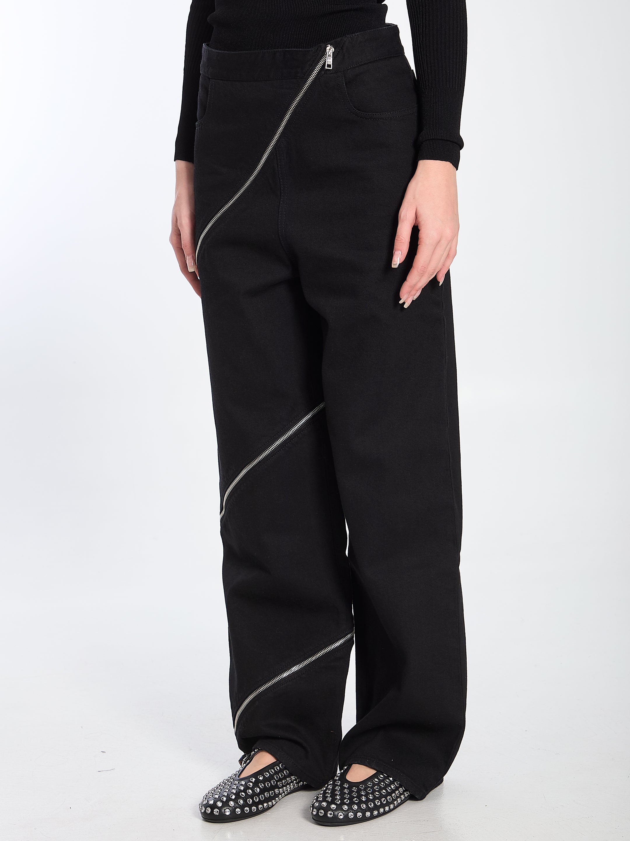 Alaia Spiral Jeans for Women - High Waist Stretch Denim Pants with Unique Spiral Design | Perfect for Casual Wear, Night Out & Street Style Fashion