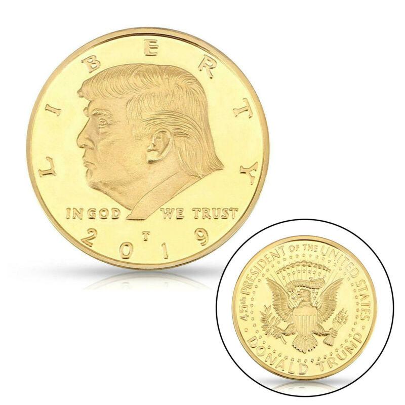 10PCS 2019 US President Donald Trump Inaugural Eagle Commemorative Coin Set - Gold Plated Collectible Coins for Gifts, Display & Coin Collections - Perfect for Political Memorabilia Enthusiasts & History Buffs
