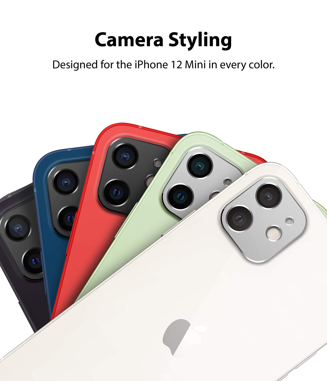 Ringke iPhone 12 Mini Camera Lens Protector - Silver | HD Clear Protection | Scratch-Resistant Cover | Perfect for Outdoor Photography & Travel