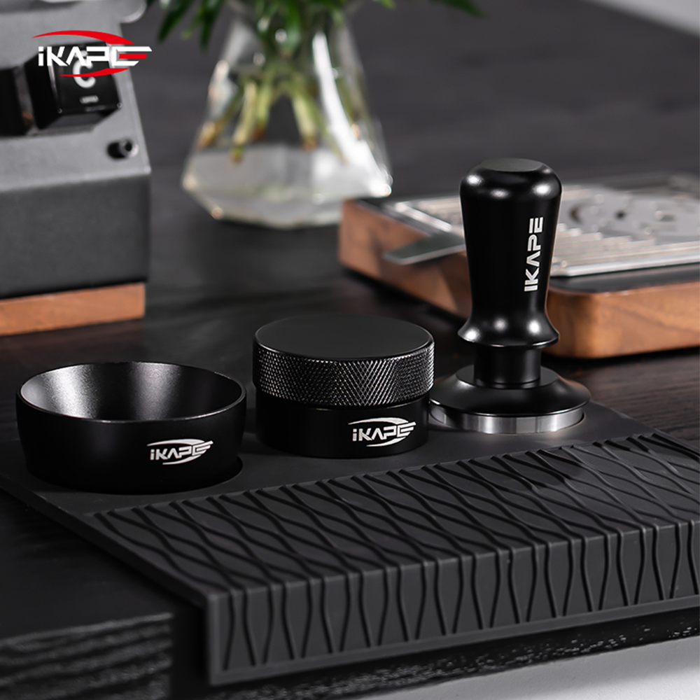 Premium Black Edition Espresso Gravity Distributor - Perfect for Barista-Grade Coffee Grounds Leveling & Tamping - Ideal for Home & Professional Espresso Machines