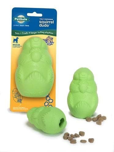Busy Buddy® Puppy Squirrel Dude Dog Toy for Puppies - Interactive Chew Toy for Teething, Boredom Relief & Training - Perfect for Small Dogs & Puppies Playtime