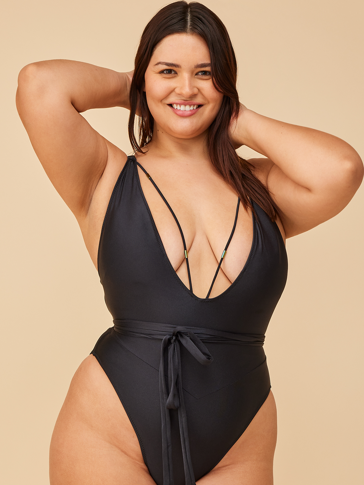 V Plunge One Piece Swimsuit - Sexy Deep V Neck Monokini Bathing Suit for Women, Perfect for Beach Vacations, Pool Parties & Summer Getaways