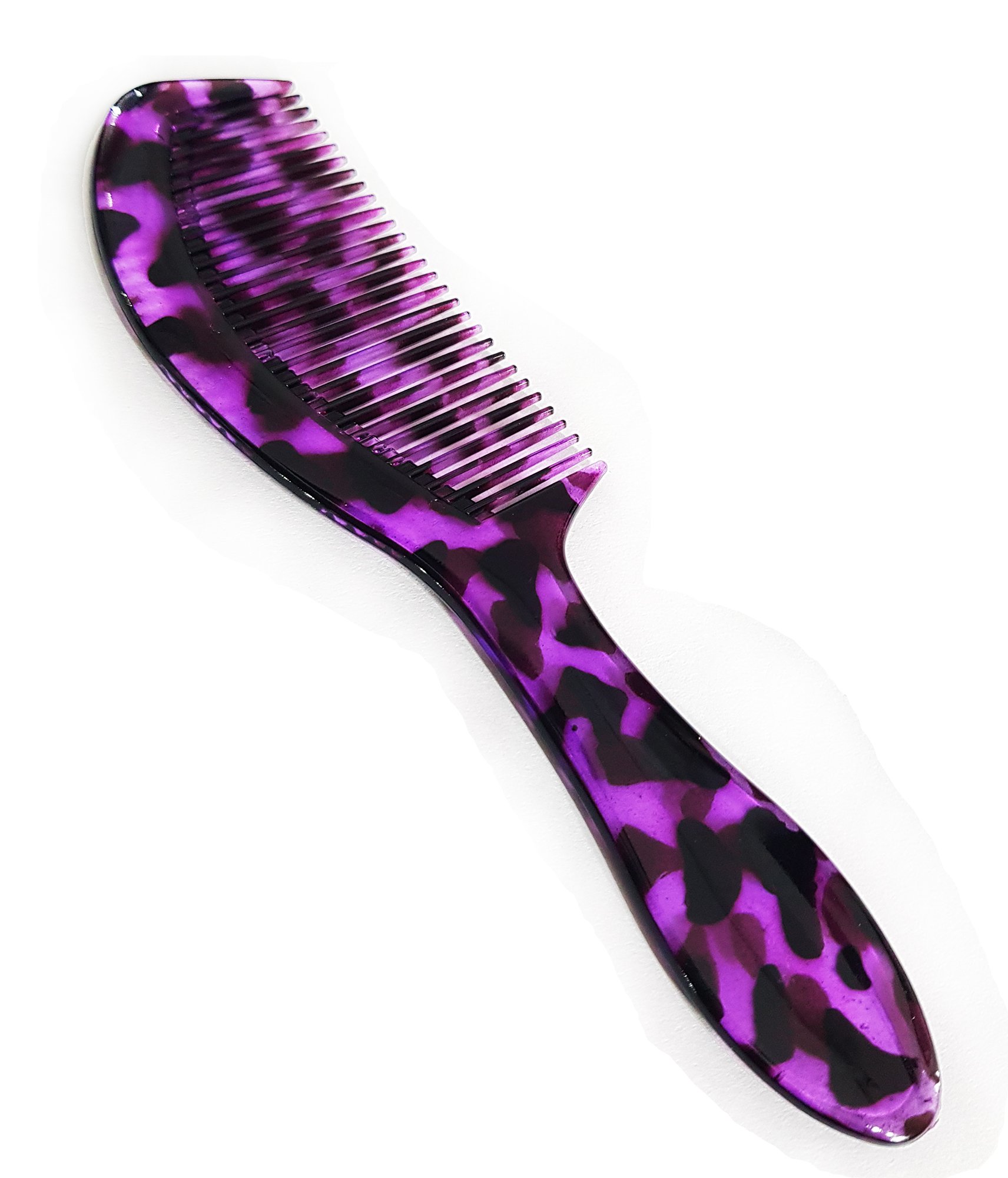 Girls Hair Comb with Mirror - Portable Makeup Mirror for Women, Includes Free Hair Cutting Scissors - Perfect for Travel, Salon & Home Styling