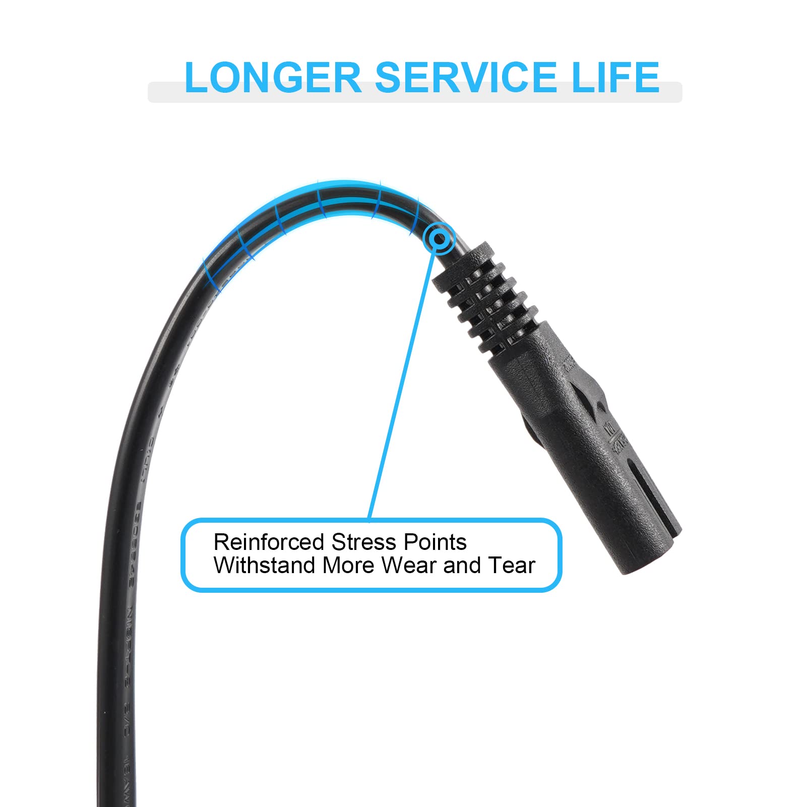 12FT Replacement Power Cord for ION Game Day Wireless Rechargeable Speaker System - Durable Charging Cable for Outdoor Parties, Camping & Home Entertainment