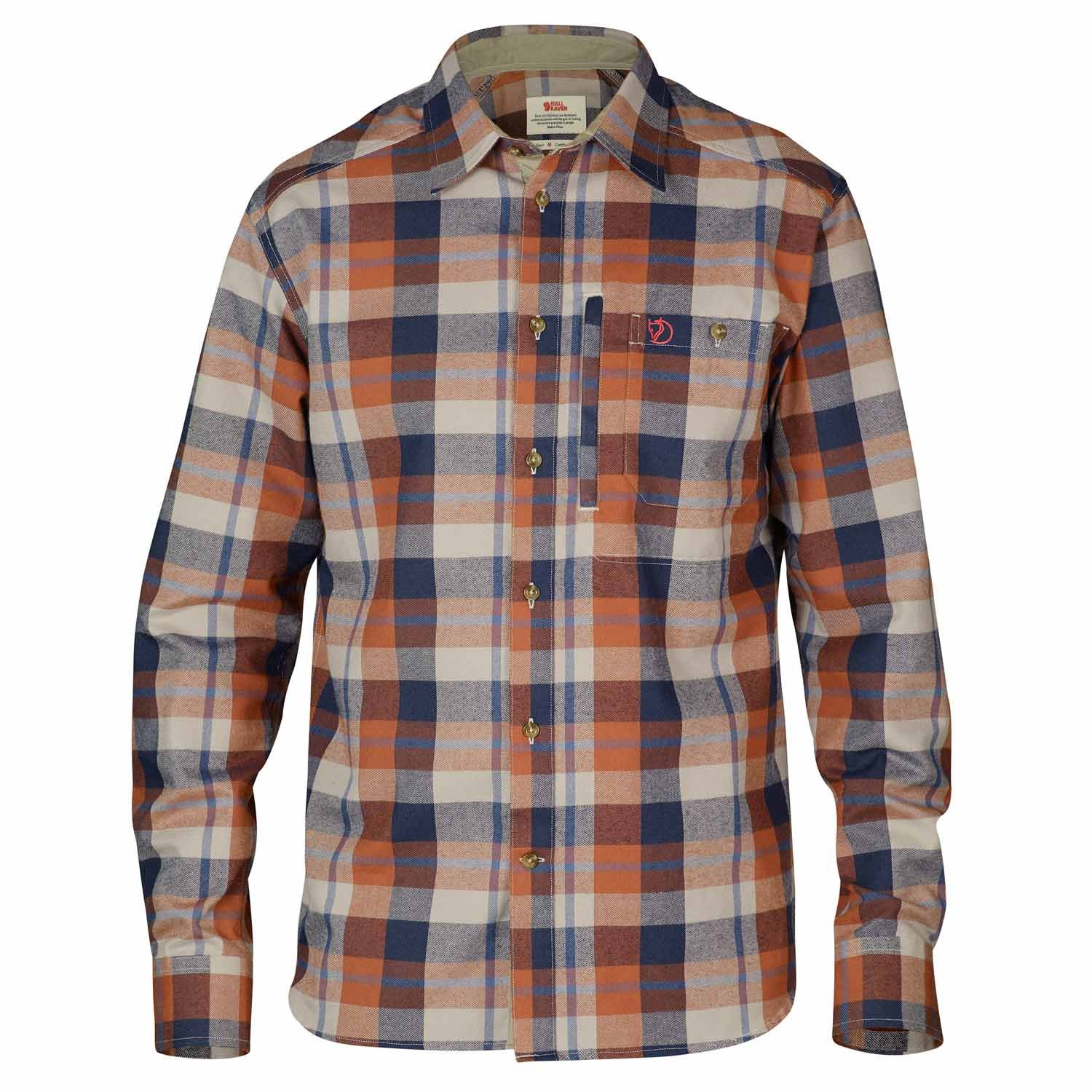 Fjällräven Men's Fjallglim Shirt - Lightweight Outdoor Hiking & Travel Button-Up Shirt for Adventure & Casual Wear