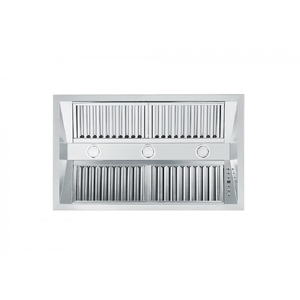 ZLINE 721i Stainless Steel Ducted Island Mount Range Hood Insert - Powerful Kitchen Ventilation for Modern Homes | Perfect for Open Concept Kitchens & Cooking Areas