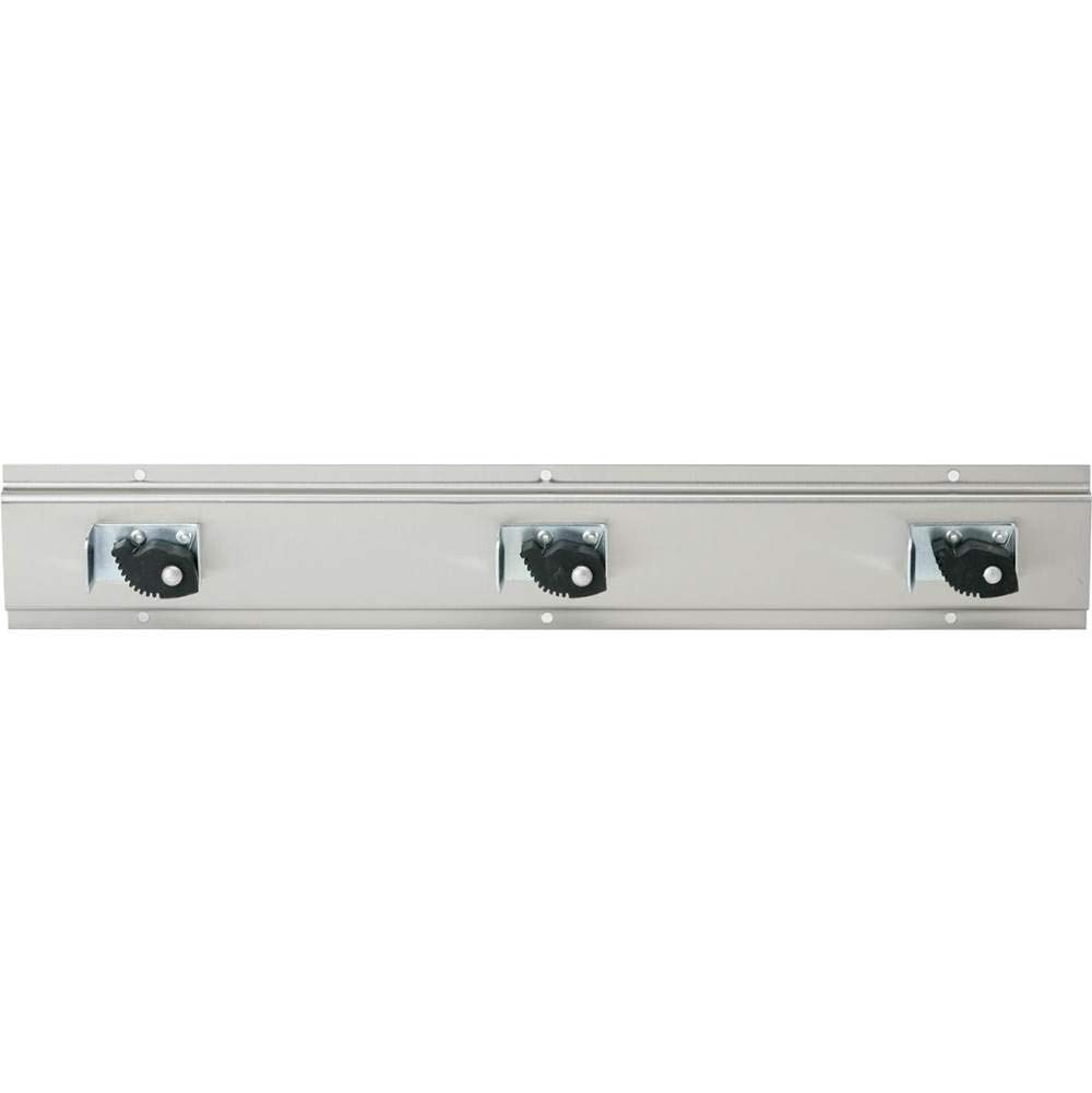 Elkay 3-Station Stainless Steel Wall Mount Mop and Hose Holder - Durable Utility Organizer for Garage, Laundry Room, and Commercial Use