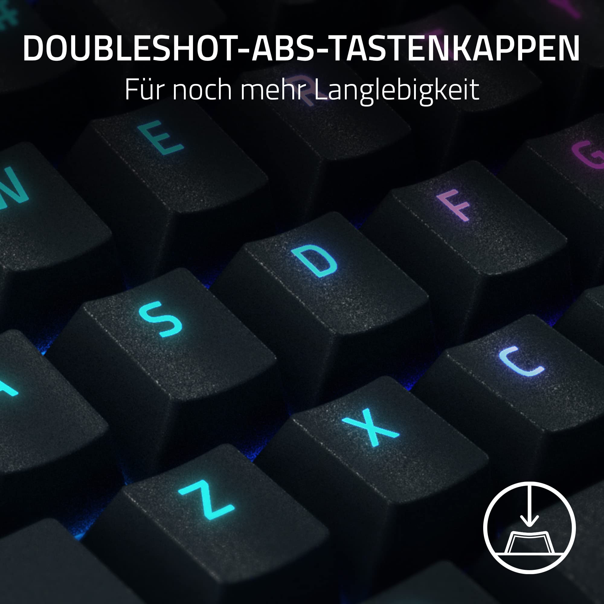 Razer BlackWidow V4 Pro Mechanical Gaming Keyboard - Green Clicky Switches, Command Dial & 8 Macro Keys, Multi-Function Roller | QWERTZ DE Layout | Black - Perfect for Competitive Gaming & Professional Typing