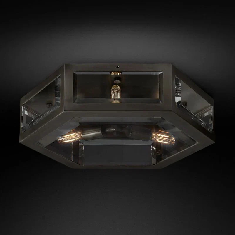 Chevalierr Flushmount Ceiling Light - Modern LED Fixture for Bedroom, Kitchen, Living Room & Hallway Lighting