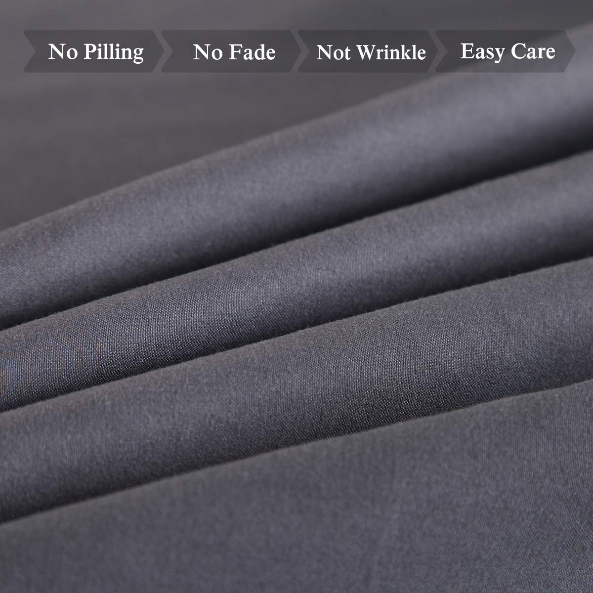 JML 3000 Thread Count Microfiber Bed Sheet Set - 3-Piece Twin Size with 14