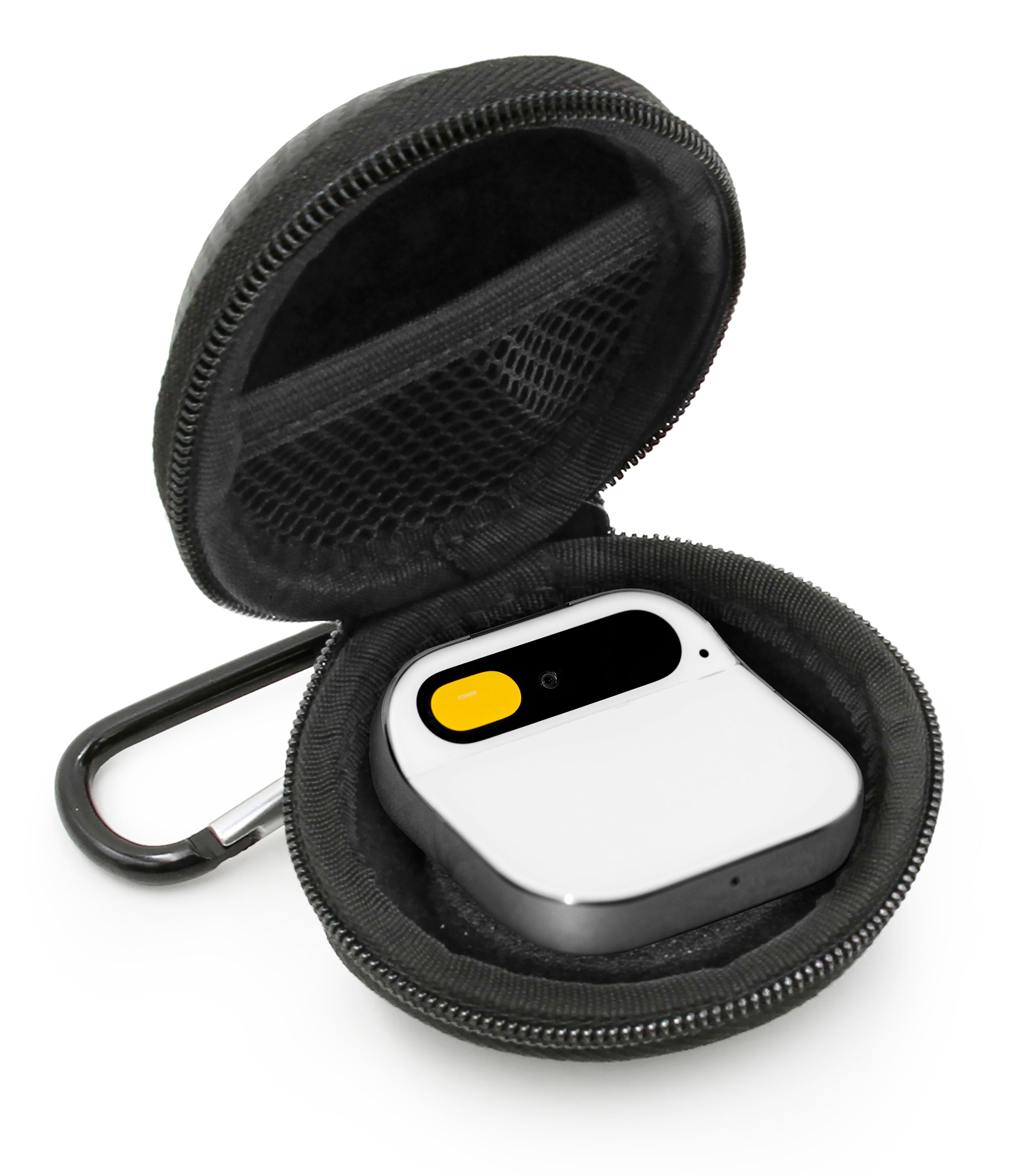 CASEMATIX Protective Carry Case for Humane AI Pin - Durable Travel Case for Wearable Computer & AI Device with Battery Booster - Perfect for Tech Enthusiasts & Business Travelers