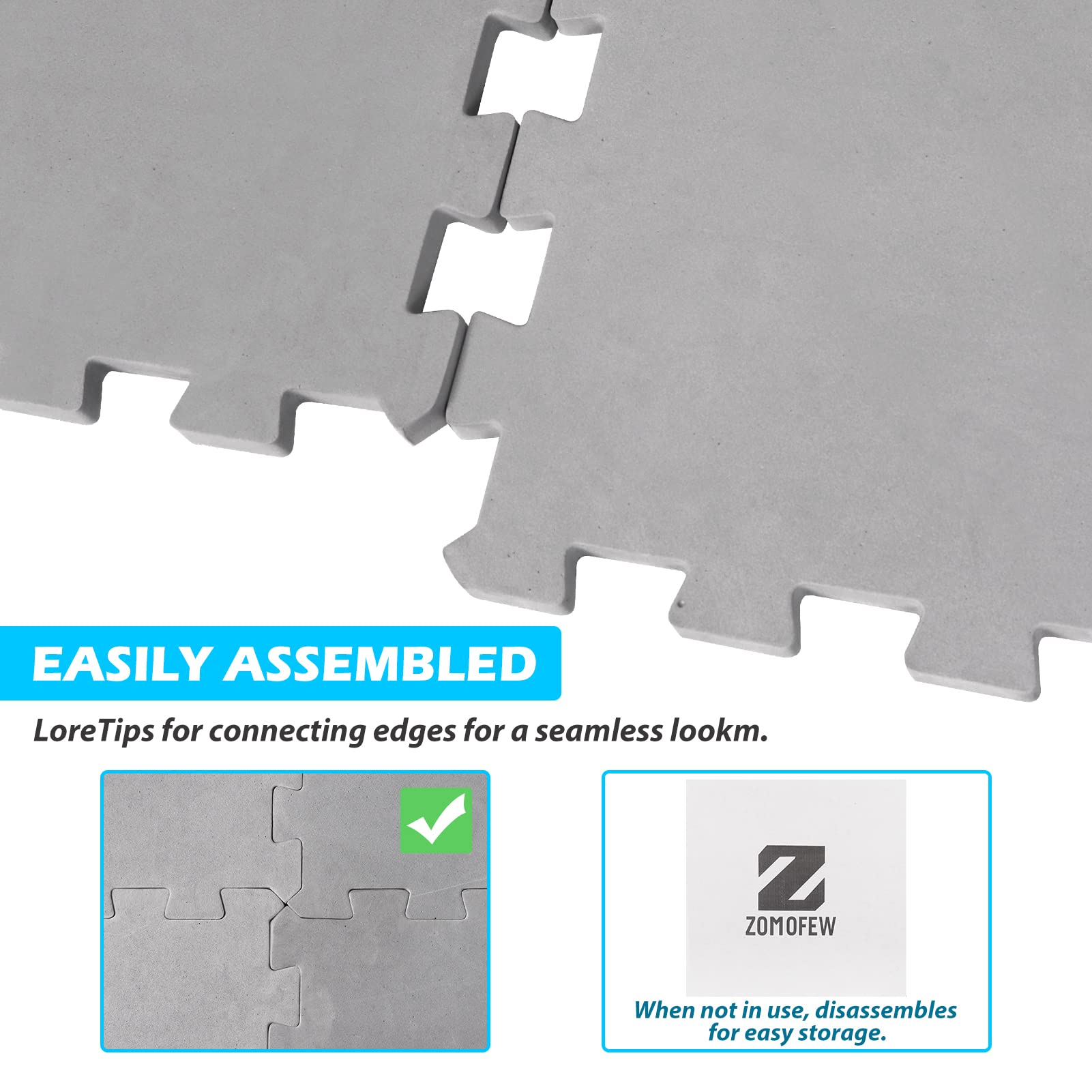 **Upgraded 77IN Hot Tub Mat for Inflatable Tubs - Thickened EVA Foam Padding, Non-Slip Foundation for Outdoor Hot Tubs & Spas - Interlocking Patio Tiles (1/2