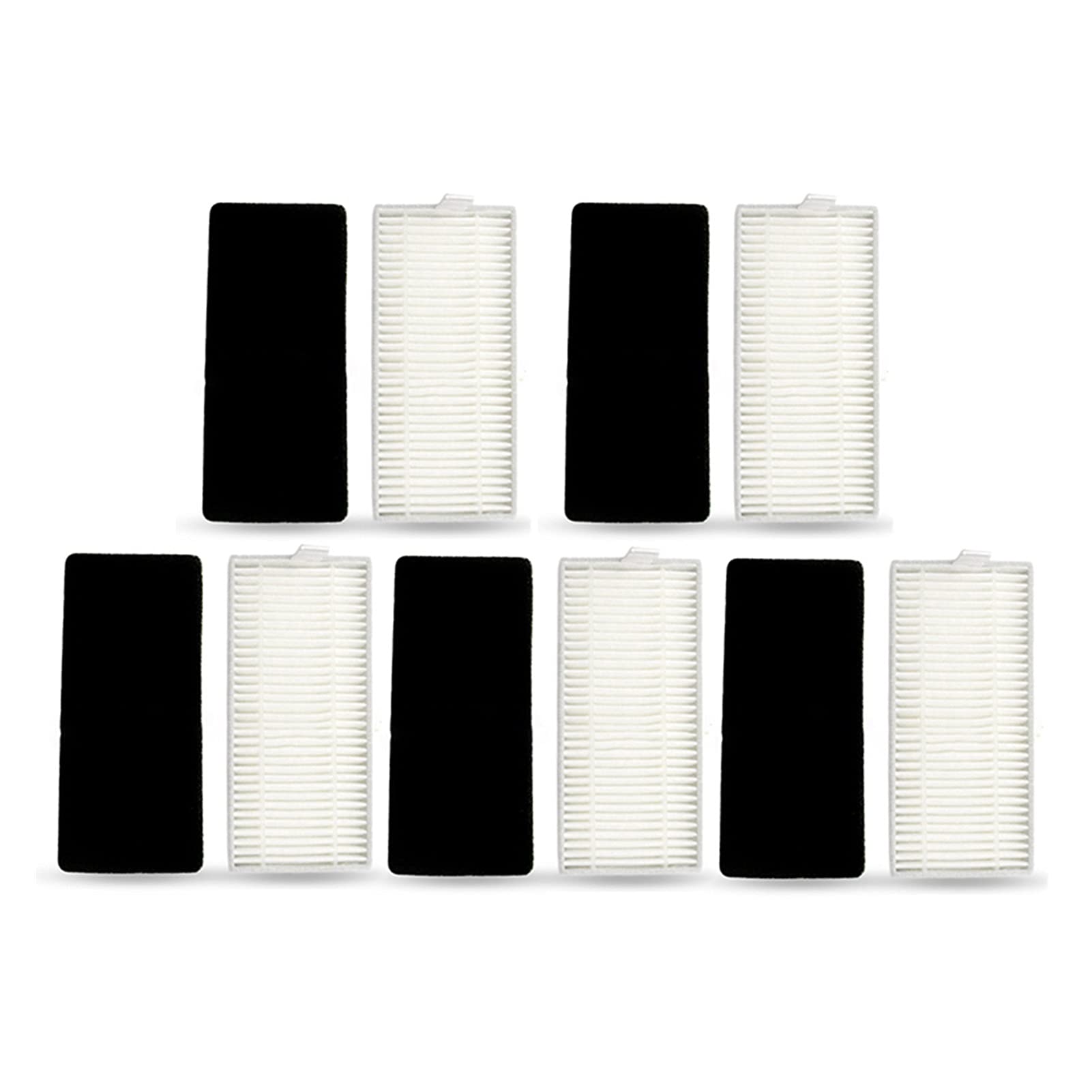 5Pcs Vacuum Cleaner Filters with Sponge for Conga Excellence 990 5040 & Mamibot Exvac660 - Replacement Parts for Powerful Suction - Ideal for Home, Office, and Pet Hair Cleaning