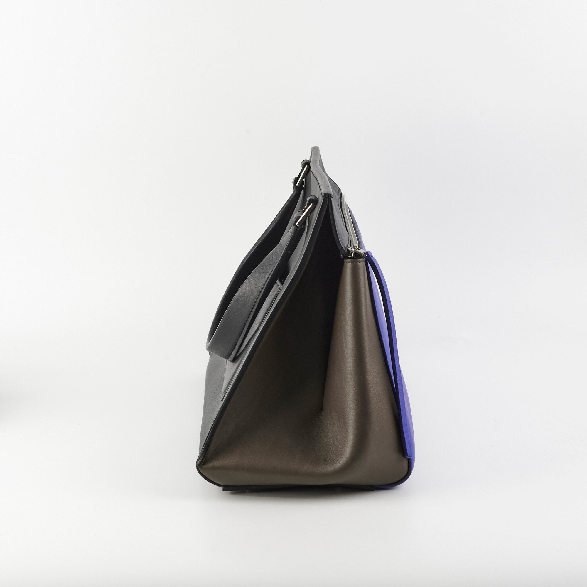 Celine Tri-Color Leather Edge Shoulder Bag for Women - Stylish Designer Handbag for Work, Travel & Everyday Use