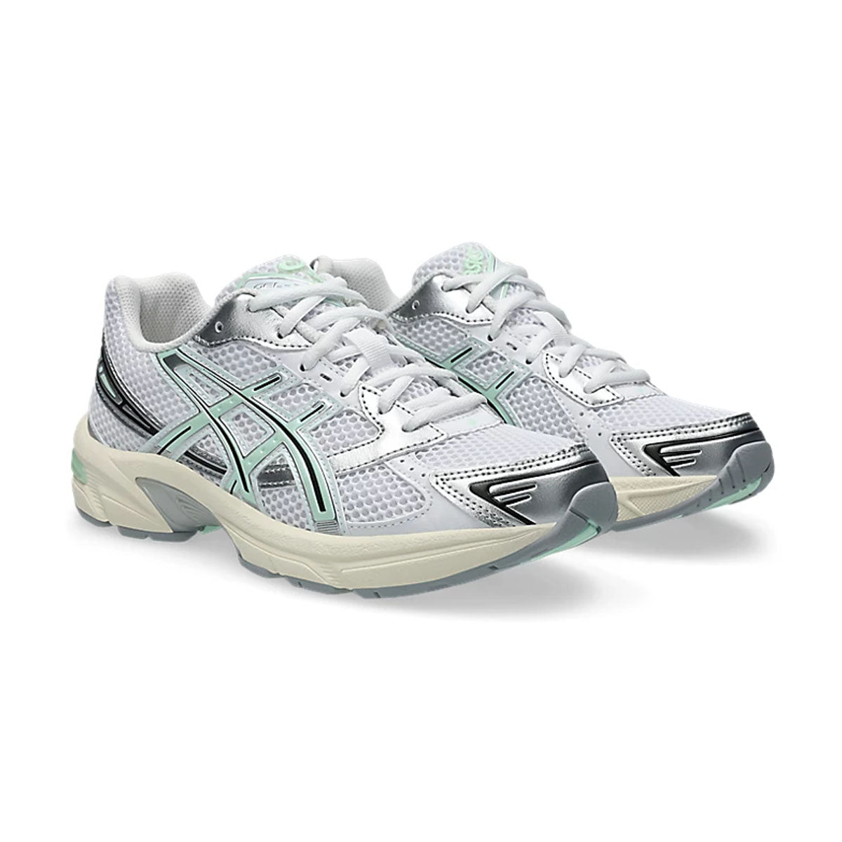 GEL 1130 'White Mint Tint' Sneakers - Women's Fashion Running Shoes for Casual Wear & Gym Workouts