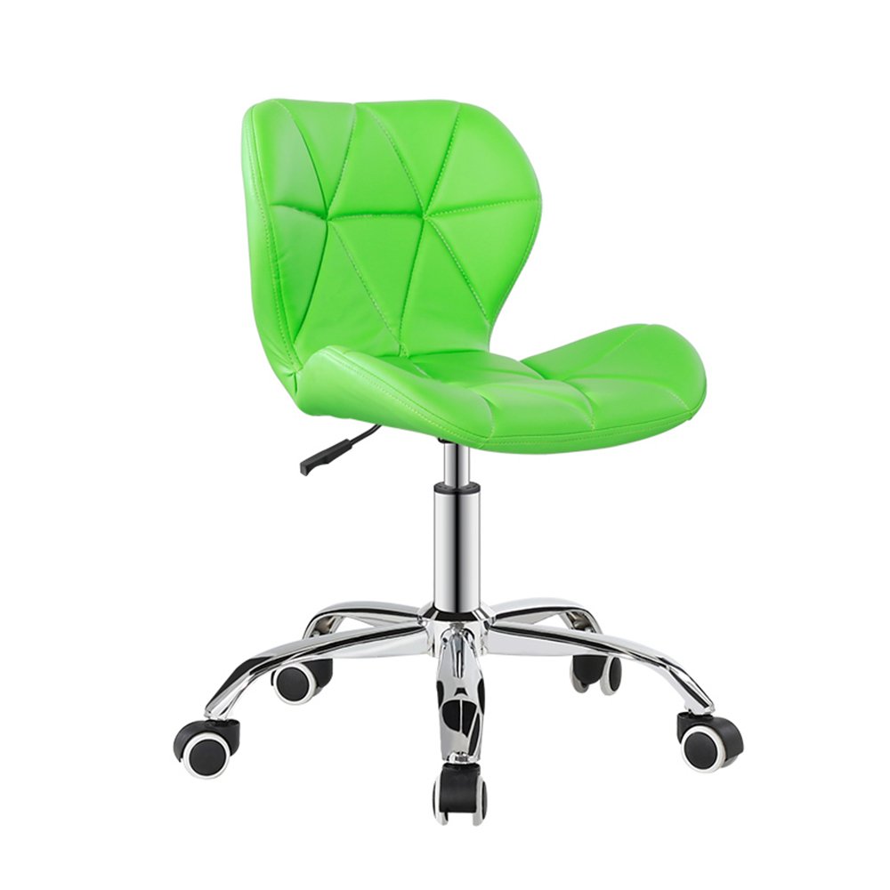 Ergonomic PU Leather Swivel Chair - Adjustable Height Bar Stool, Computer & Office Chair for Home, Dormitory, Staff (21.2