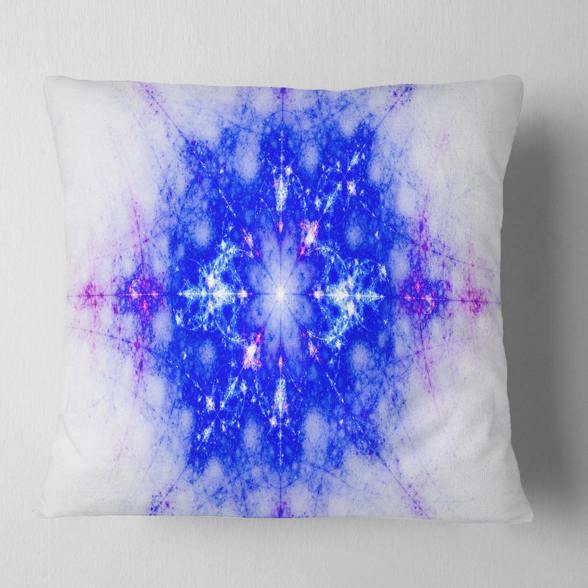 Premium 18x18 Inch Soft Blue Pillow Cushion for Sofa & Bed - DesignQ CU7972 - Home Decor, Living Room & Bedroom Comfort Accessories